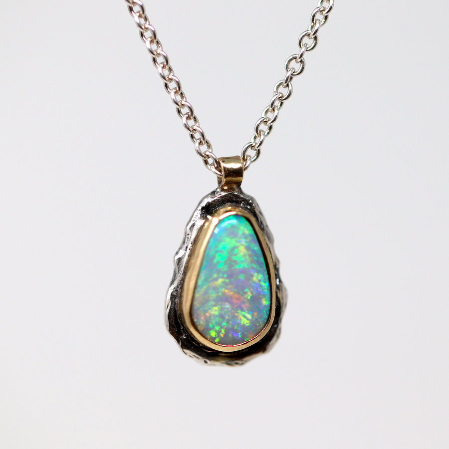 Custom Wire Wrapped Lightning Ridge Opal Necklace/Pendant Sterling Sil –  Treasure Tree Wire Wrapped Jewelry